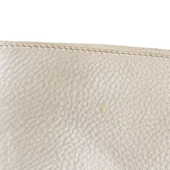 Tory Burch Bryant Satchel Quilted Leather Bag in Ivory - Picture 11 of 13